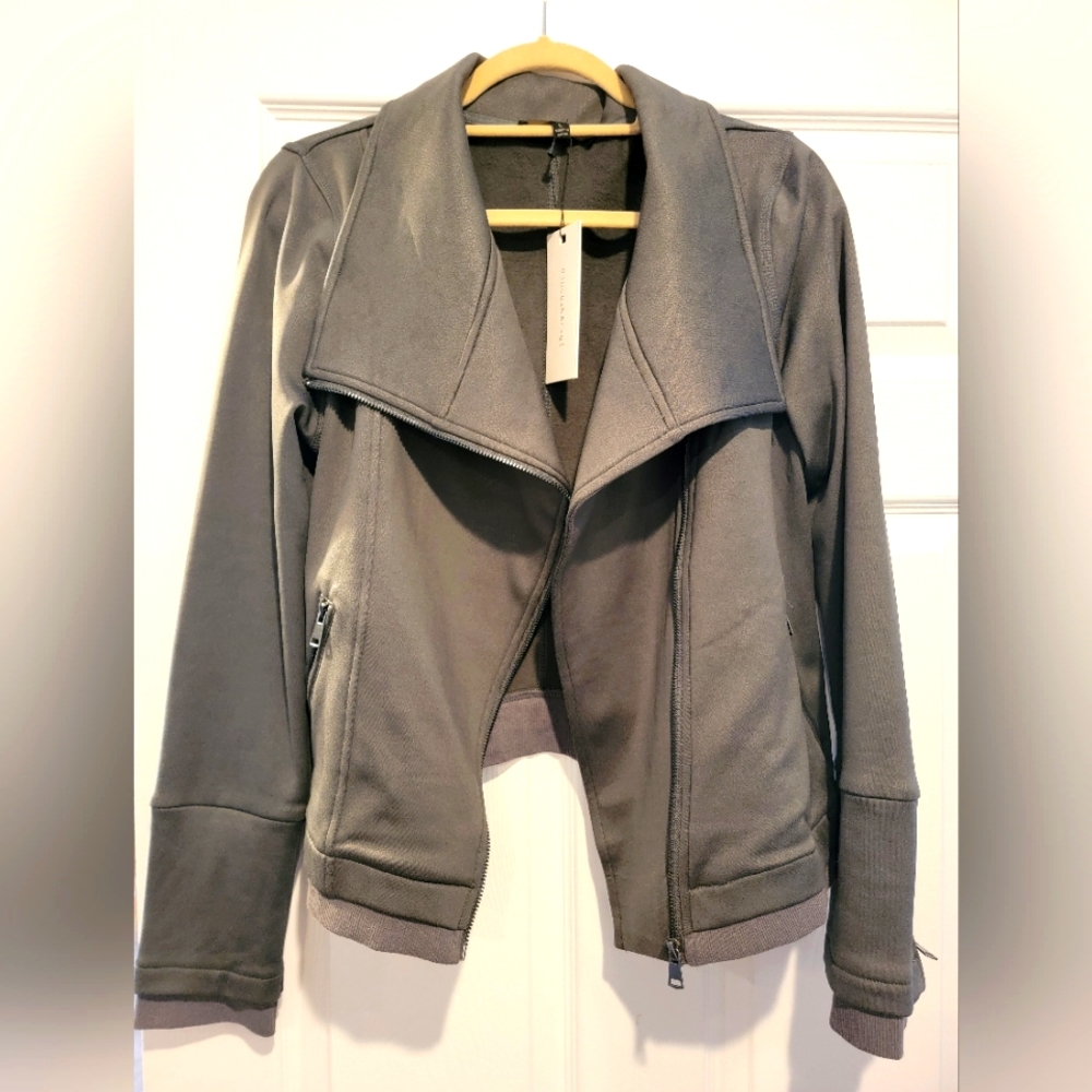 Dance and Marvel NWOT moto jacket hunter green size L